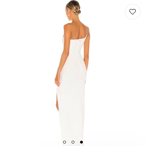 Nookie Lust One Shoulder Gown in Ivory small nwt - Picture 8 of 11